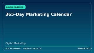 365-Day Marketing Calendar