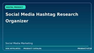 Social Media Hashtag Research Organizer