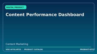 Content Performance Dashboard