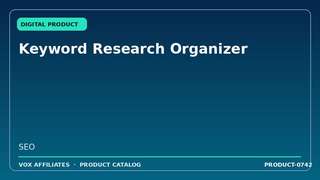 Keyword Research Organizer