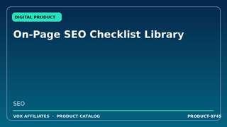 On-Page SEO Checklist Library