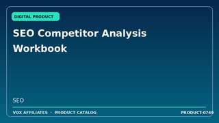 SEO Competitor Analysis Workbook