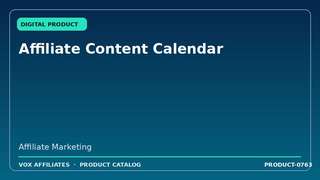 Affiliate Content Calendar