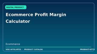 Ecommerce Profit Margin Calculator