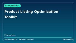Product Listing Optimization Toolkit
