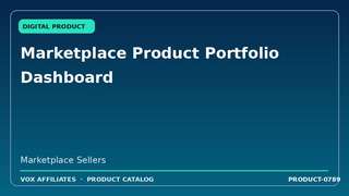 Marketplace Product Portfolio Dashboard