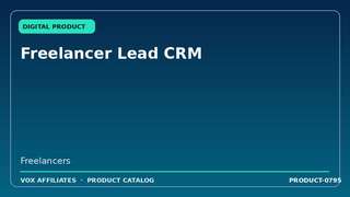 Freelancer Lead CRM