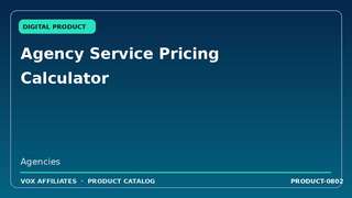 Agency Service Pricing Calculator