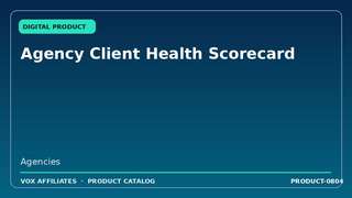 Agency Client Health Scorecard