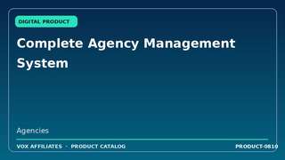 Complete Agency Management System