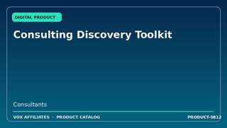 Consulting Discovery Toolkit