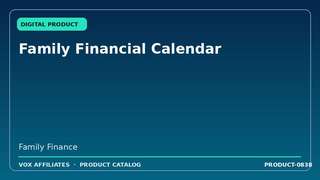 Family Financial Calendar