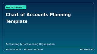 Chart of Accounts Planning Template