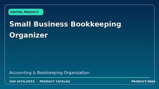 Small Business Bookkeeping Organizer