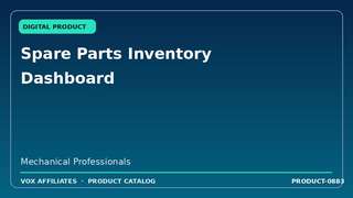 Spare Parts Inventory Dashboard