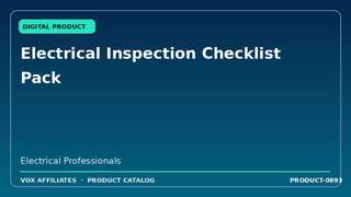 Electrical Inspection Checklist Pack