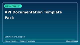 API Documentation Template Pack
