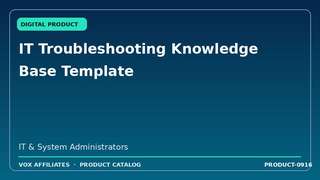 IT Troubleshooting Knowledge Base Template