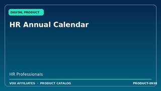 HR Annual Calendar