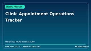 Clinic Appointment Operations Tracker