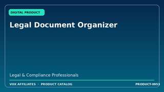 Legal Document Organizer