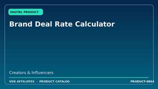 Brand Deal Rate Calculator
