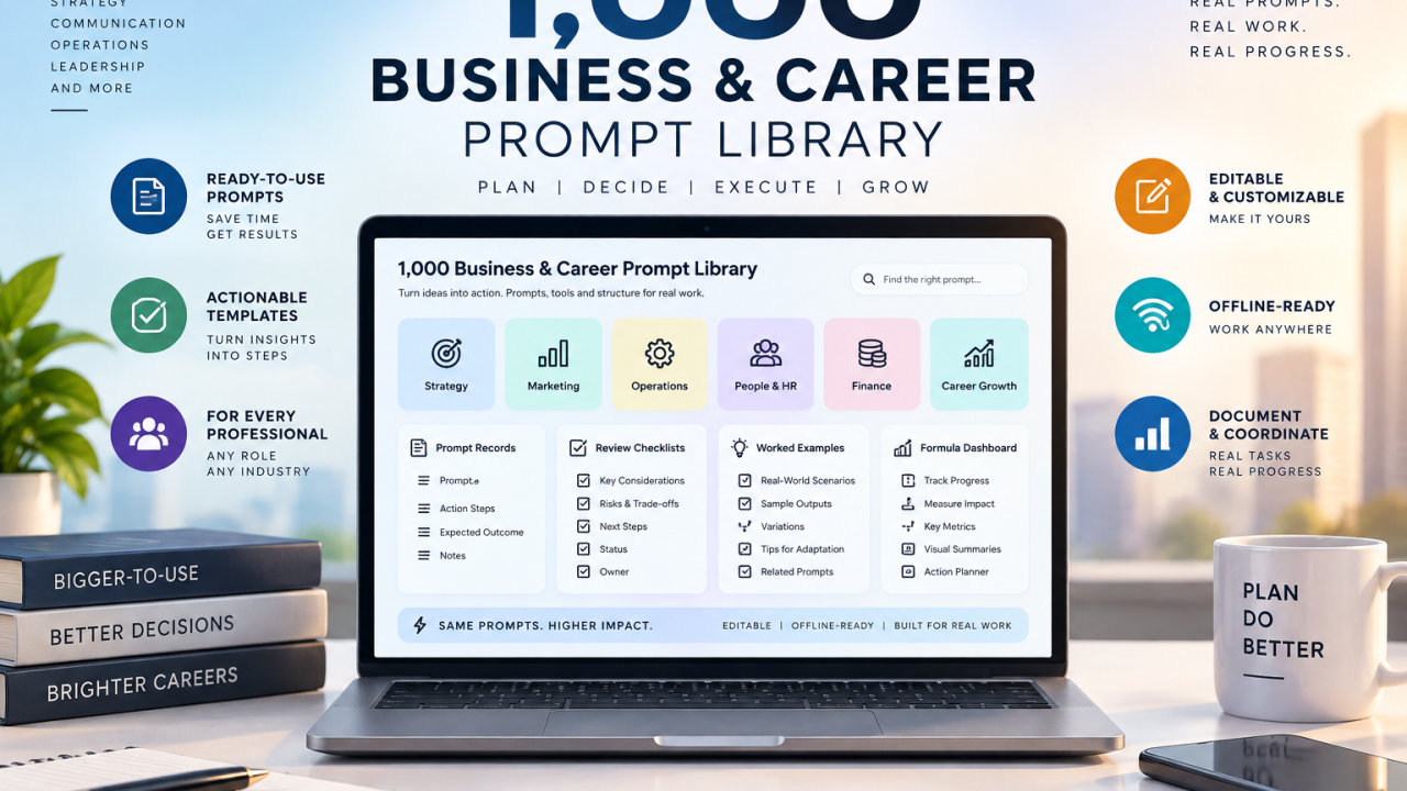 1,000 Business & Career Prompt Library