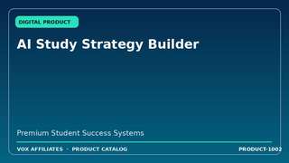 AI Study Strategy Builder
