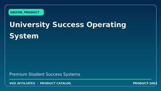 University Success Operating System