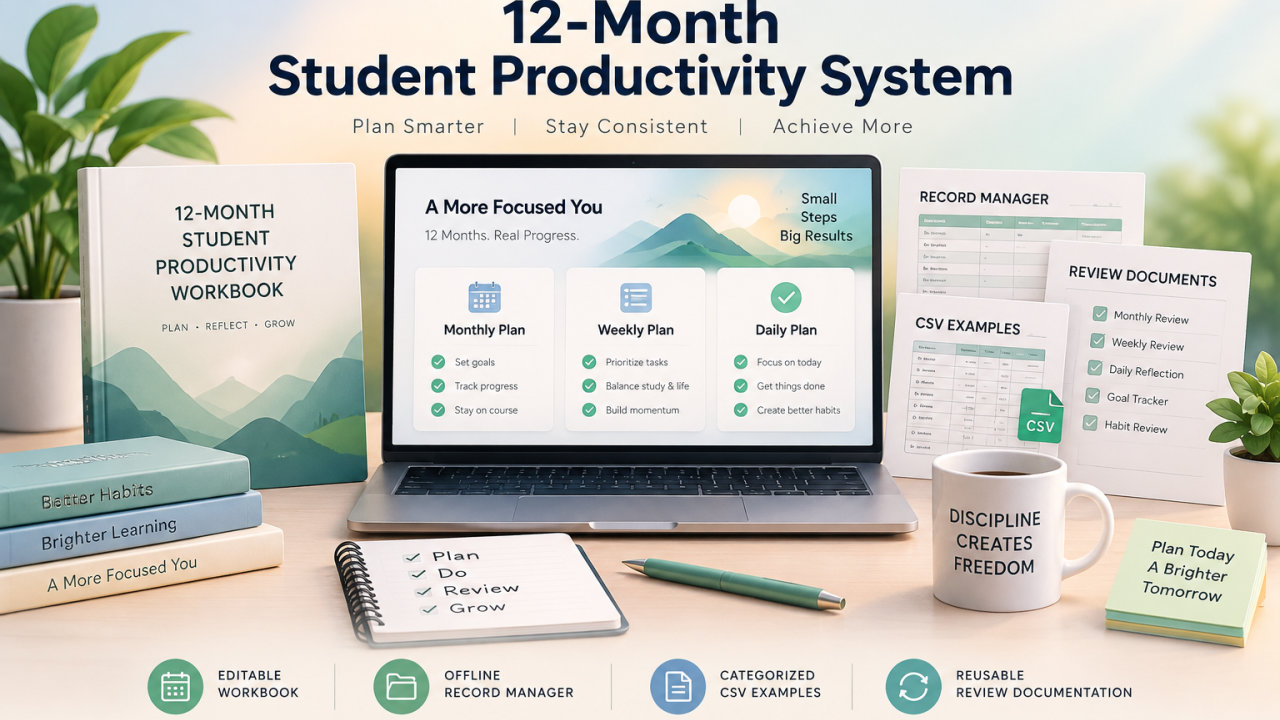12-Month Student Productivity System