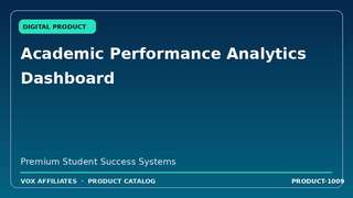 Academic Performance Analytics Dashboard