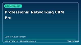 Professional Networking CRM Pro