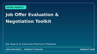 Job Offer Evaluation & Negotiation Toolkit
