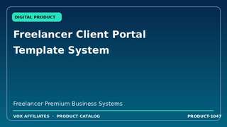 Freelancer Client Portal Template System