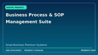Business Process & SOP Management Suite