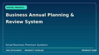 Business Annual Planning & Review System