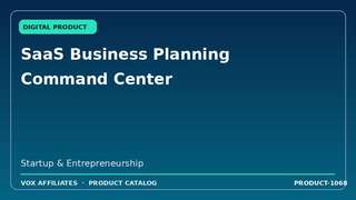 SaaS Business Planning Command Center