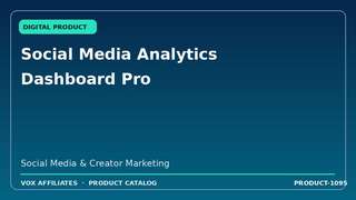 Social Media Analytics Dashboard Pro