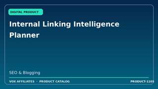 Internal Linking Intelligence Planner