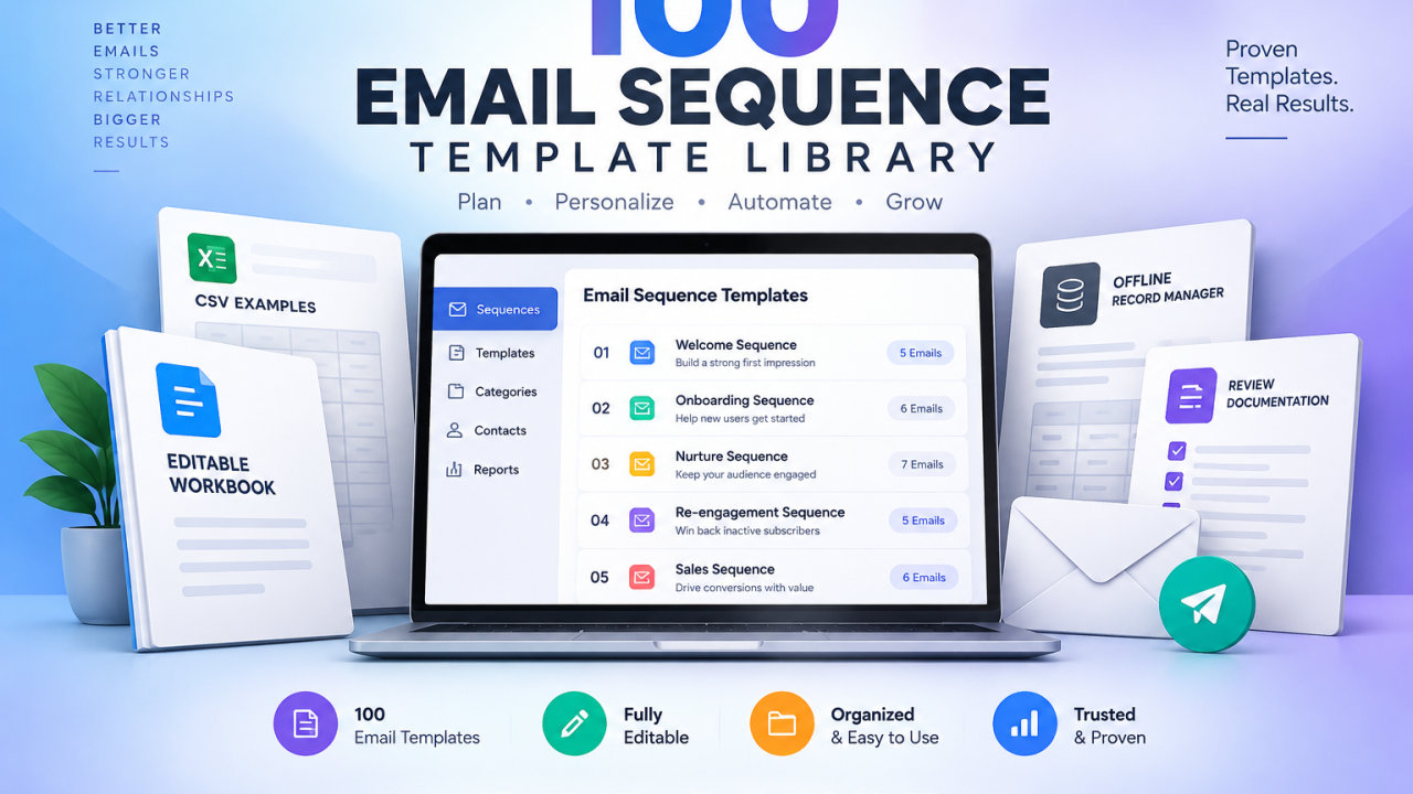 100 Email Sequence Template Library