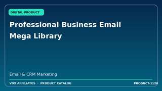 Professional Business Email Mega Library