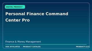 Personal Finance Command Center Pro