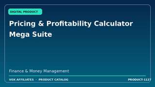 Pricing & Profitability Calculator Mega Suite