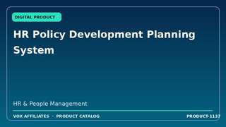 HR Policy Development Planning System