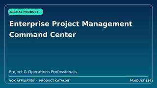 Enterprise Project Management Command Center