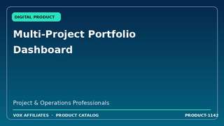 Multi-Project Portfolio Dashboard