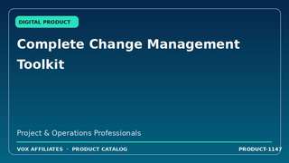 Complete Change Management Toolkit
