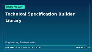Technical Specification Builder Library