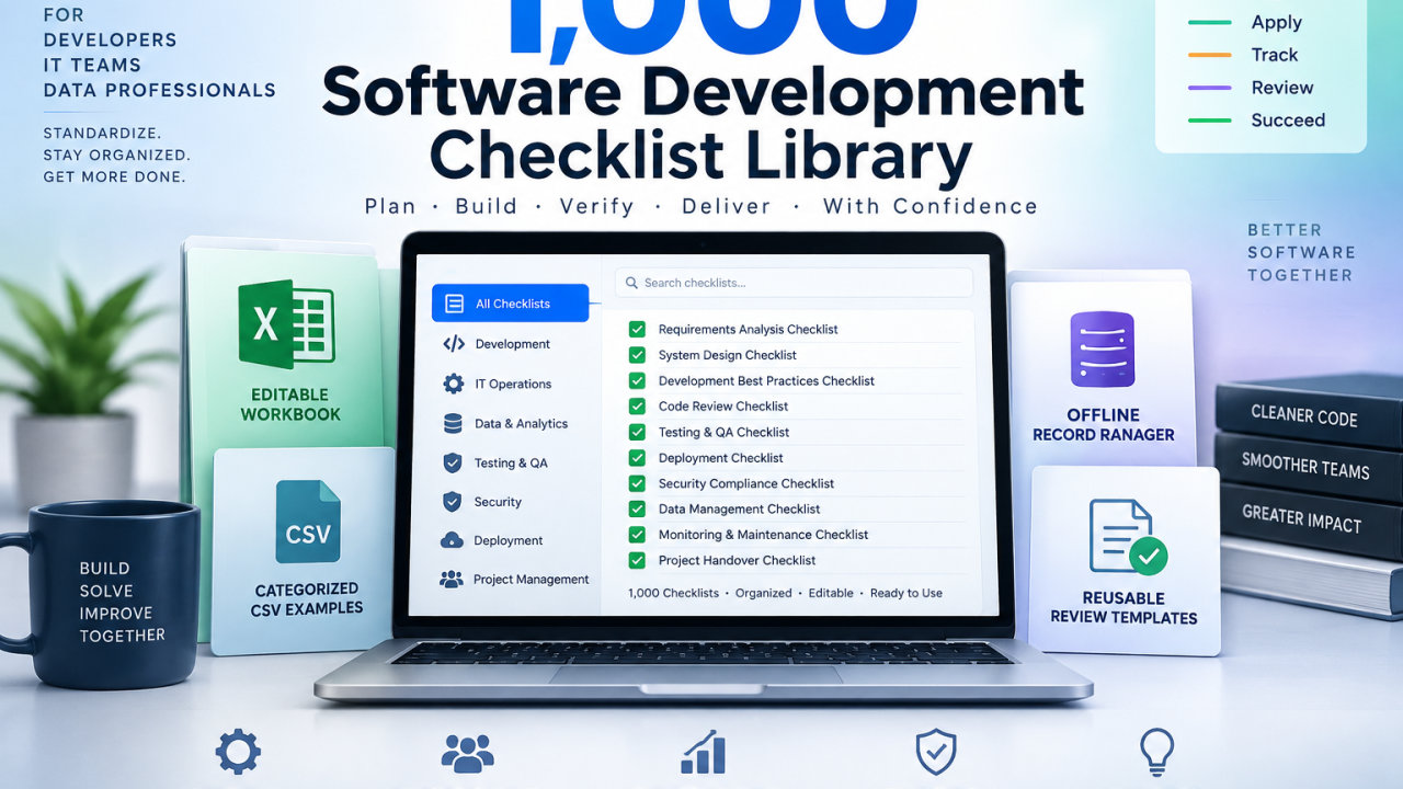 1,000 Software Development Checklist Library