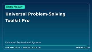 Universal Problem-Solving Toolkit Pro